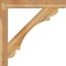 Ekena Millwork Olympic Block Rough Sawn Bracket w/ Offset Brace, Western Red Cedar, 6"W x 36"D x 36"H BKT0604X36X36OLY05RWR - alternate 3